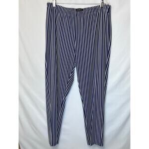 NWT Travel Element Women's 1X Blue/White Striped Cruise Vacation Pants
